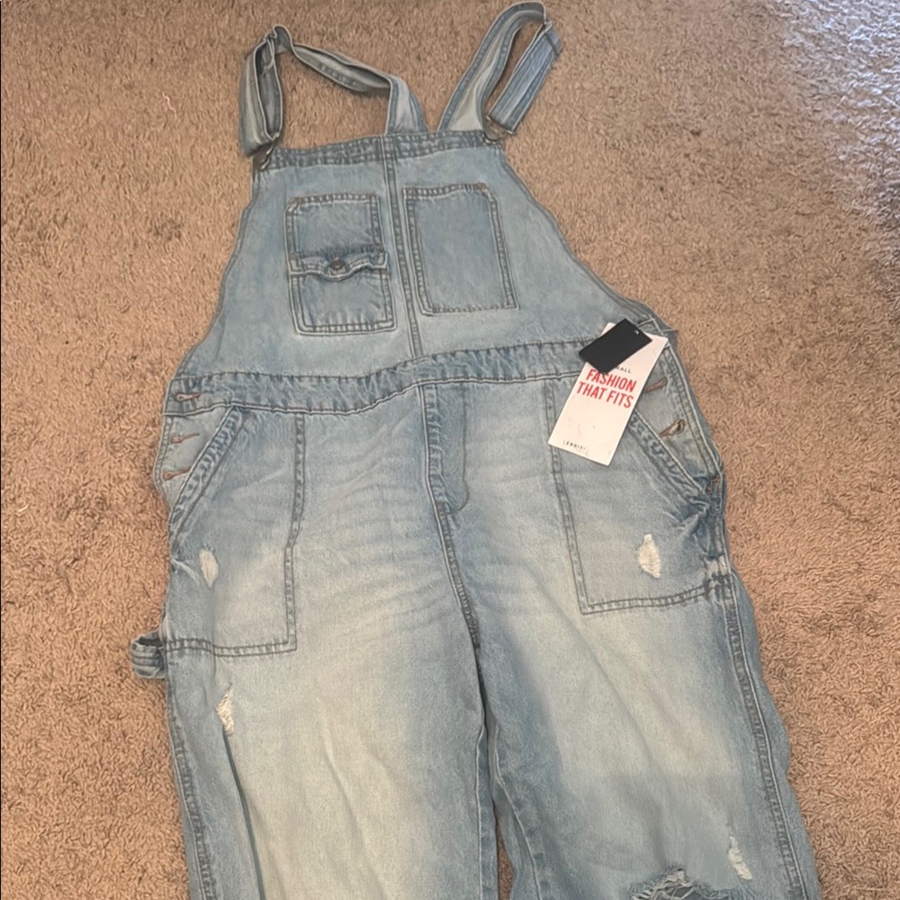 Light Blue Denim Overalls